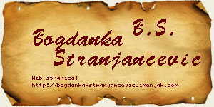 Bogdanka Stranjančević vizit kartica